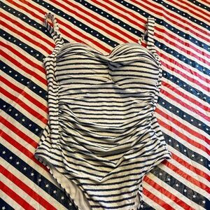 Niptuck Swim Multi Cup Nautical One Piece Sz 10